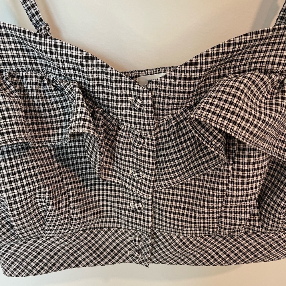 Wild Honey Checkered Crop Tank Size M - Picture 3 of 7